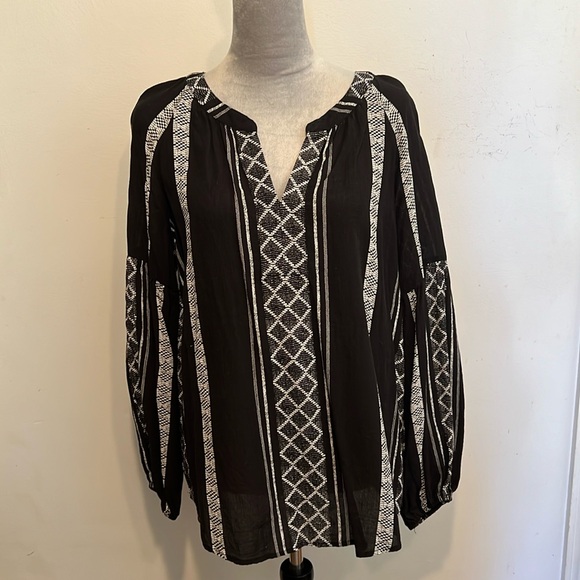 Boutique Cotton Bleu blouse - Picture 1 of 6